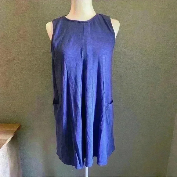 J. Jill Small Tank Knit Dress Cobalt Blue Classic Chic Capsule Wardrobe Piece - Picture 1 of 10
